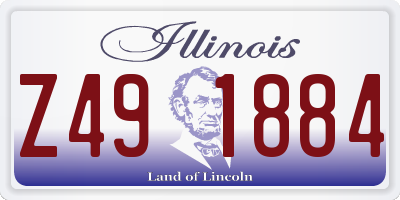 IL license plate Z491884