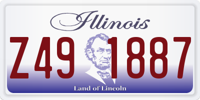 IL license plate Z491887