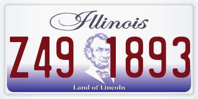 IL license plate Z491893