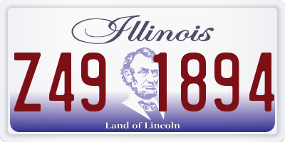 IL license plate Z491894