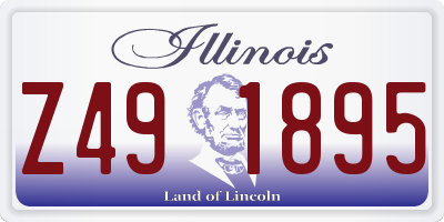 IL license plate Z491895