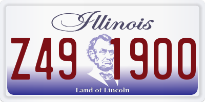 IL license plate Z491900