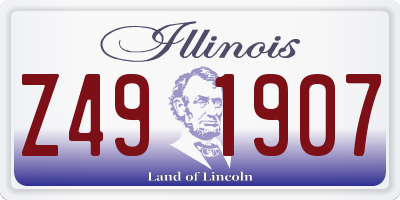 IL license plate Z491907