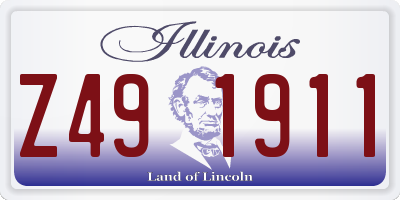 IL license plate Z491911