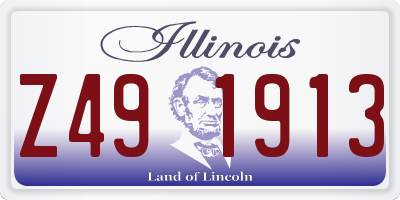IL license plate Z491913