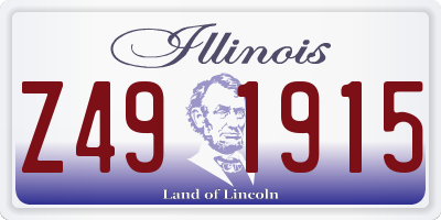 IL license plate Z491915