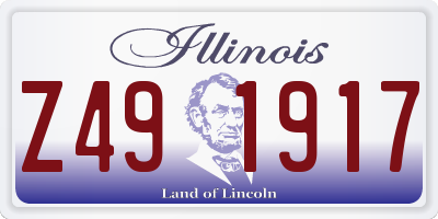 IL license plate Z491917