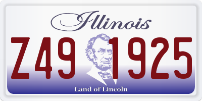IL license plate Z491925