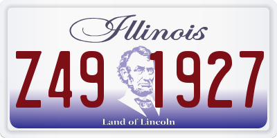 IL license plate Z491927