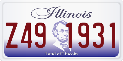 IL license plate Z491931