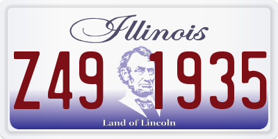 IL license plate Z491935