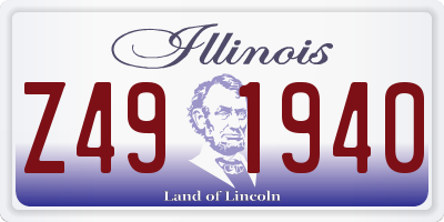 IL license plate Z491940