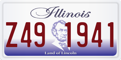 IL license plate Z491941