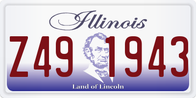 IL license plate Z491943