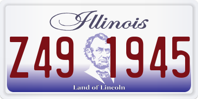 IL license plate Z491945