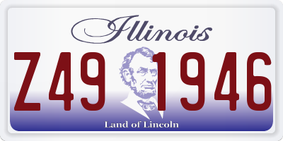 IL license plate Z491946