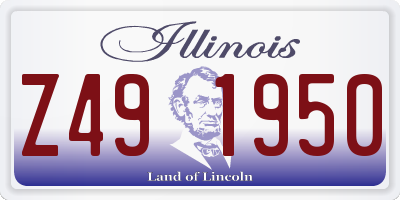 IL license plate Z491950