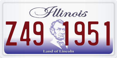 IL license plate Z491951