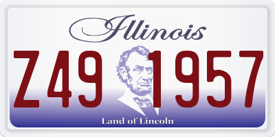 IL license plate Z491957
