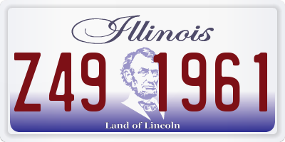 IL license plate Z491961