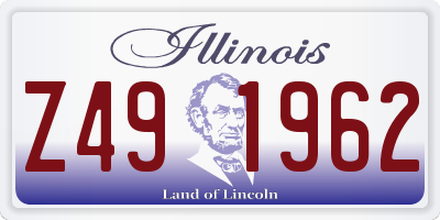 IL license plate Z491962