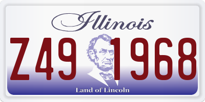 IL license plate Z491968