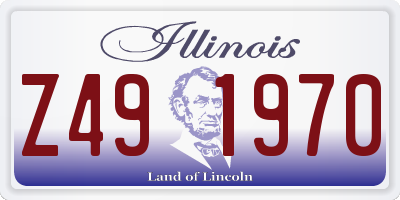 IL license plate Z491970