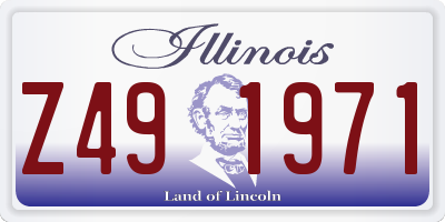 IL license plate Z491971