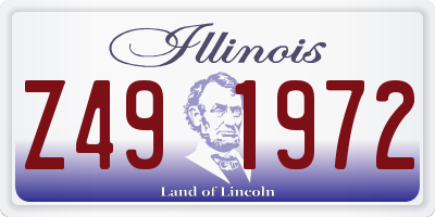 IL license plate Z491972