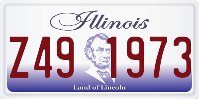 IL license plate Z491973