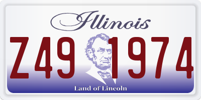 IL license plate Z491974