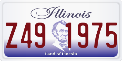 IL license plate Z491975