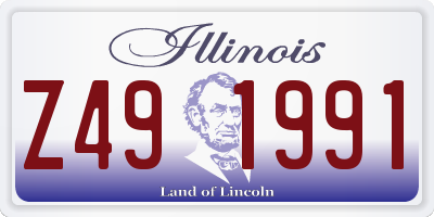 IL license plate Z491991