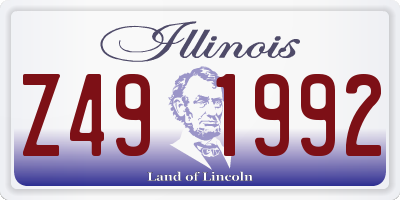 IL license plate Z491992