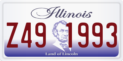 IL license plate Z491993