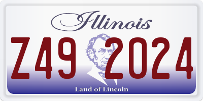 IL license plate Z492024