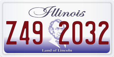 IL license plate Z492032