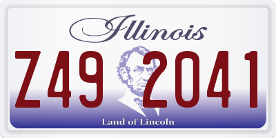 IL license plate Z492041