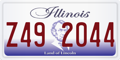 IL license plate Z492044