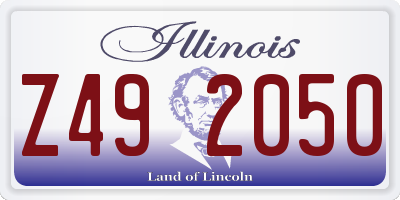 IL license plate Z492050