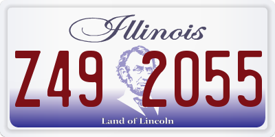 IL license plate Z492055