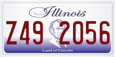 IL license plate Z492056