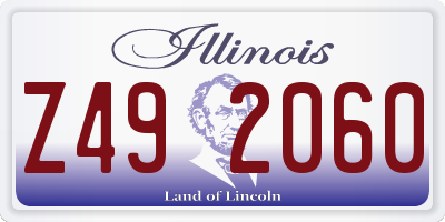IL license plate Z492060