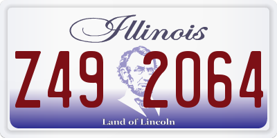 IL license plate Z492064