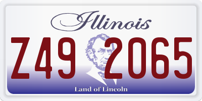 IL license plate Z492065