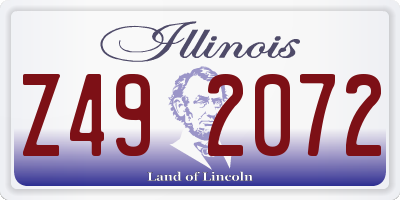 IL license plate Z492072