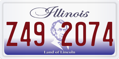 IL license plate Z492074
