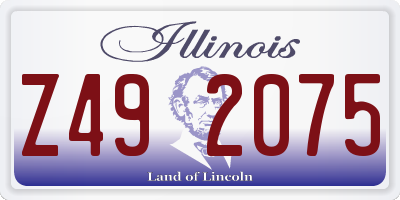 IL license plate Z492075