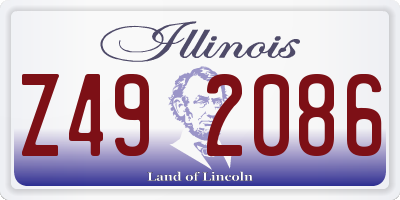 IL license plate Z492086
