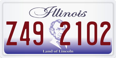 IL license plate Z492102